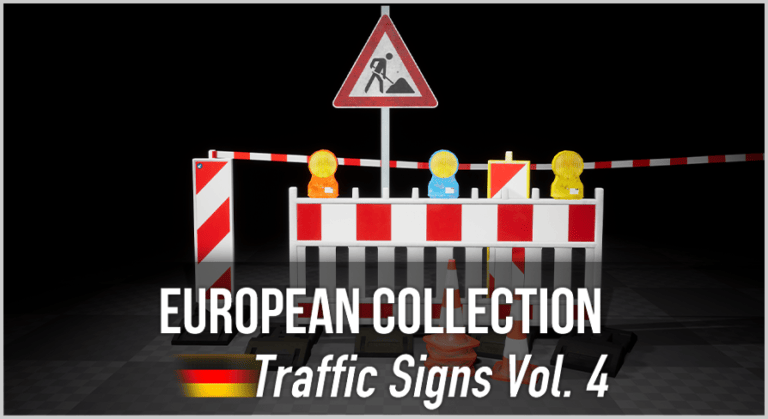 German Traffic Signs Vol. 5 - 3D Asset Pack - Bild
