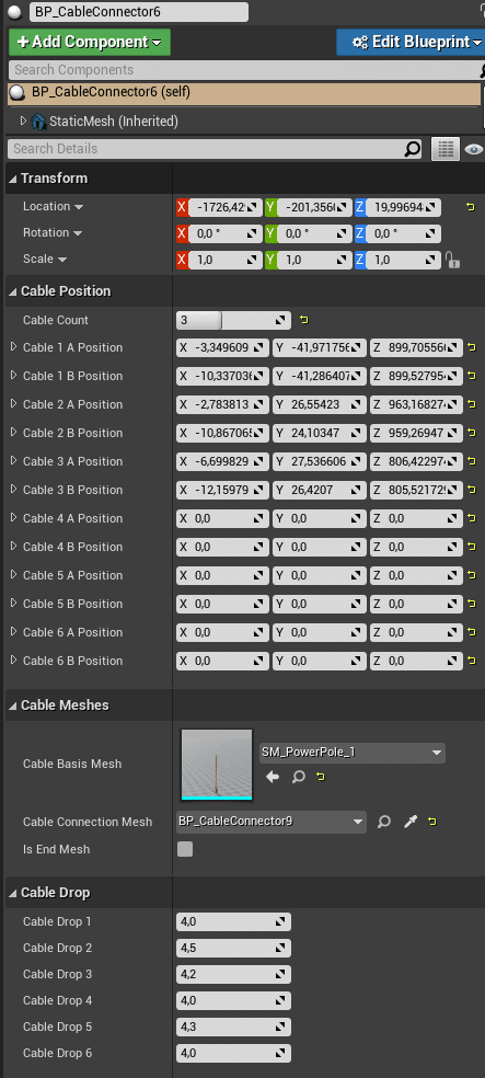 Smart Cable Connector - Unreal Engine Asset 2 Smart Cable Connector - Unreal Engine Asset