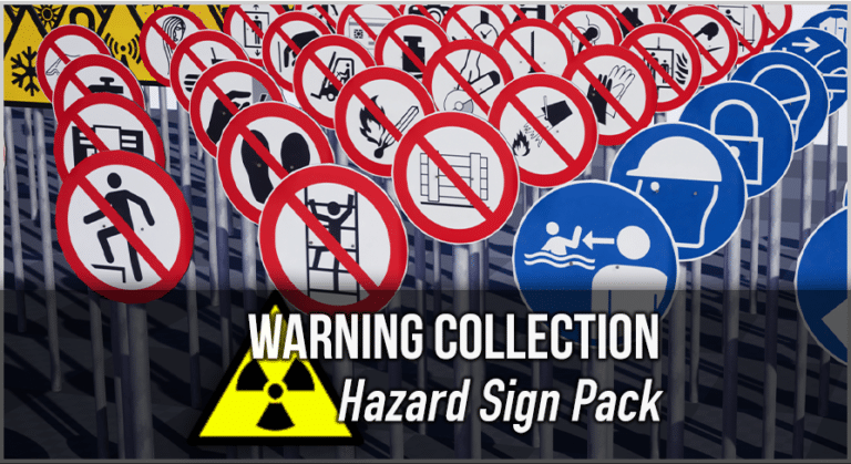Unreal Engine Warning Sign Collection
