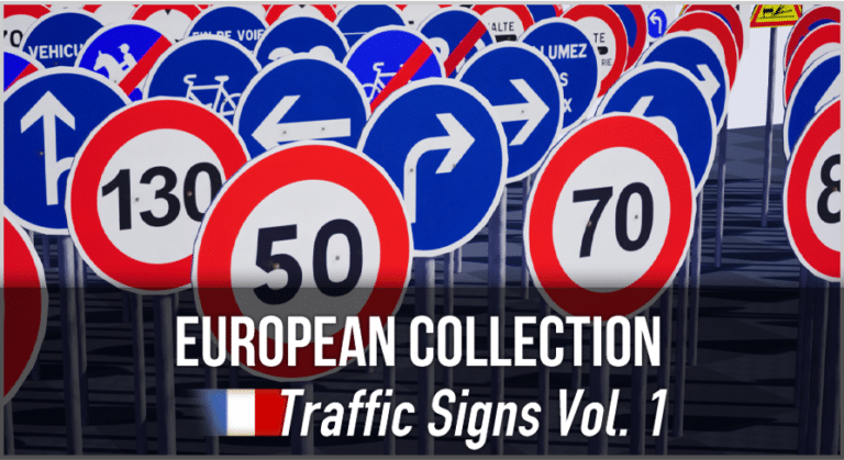 French Traffic Sign Pack - Unreal Asset Pack