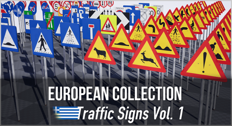 European Collection: Greek Traffic Signs