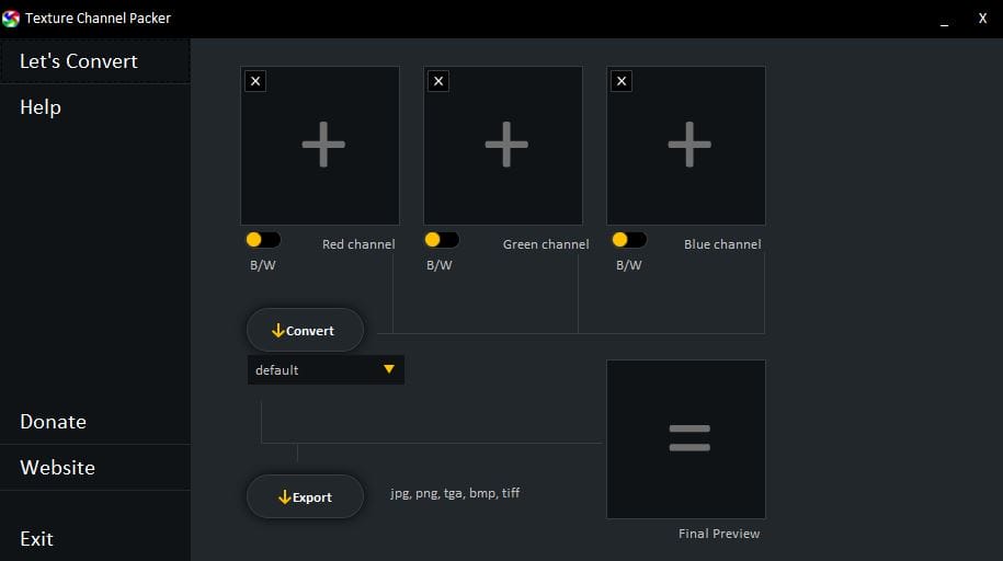 Texture Channel Packer - Converter App